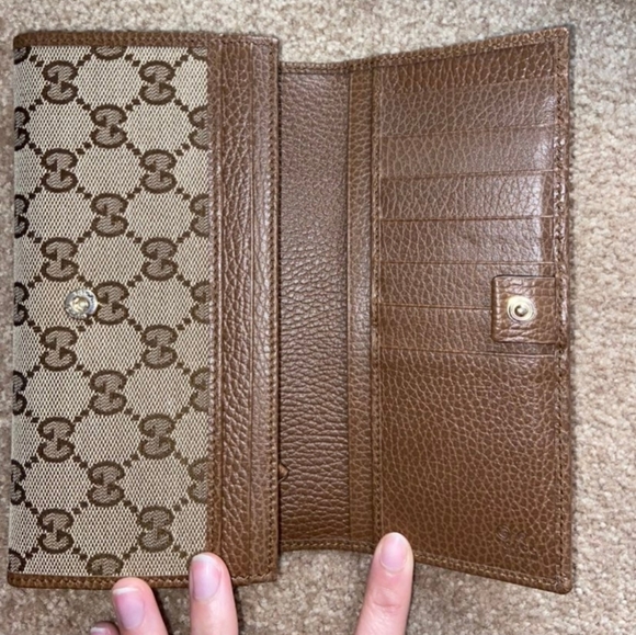 ‼️SOLD‼️Gucci canvas monogram long wallet - Picture 3 of 9